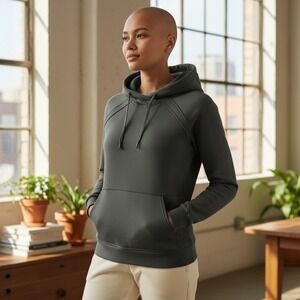 32 Degrees Heat Women Black Long Sleeve Hooded Sweatshirt Size S‎